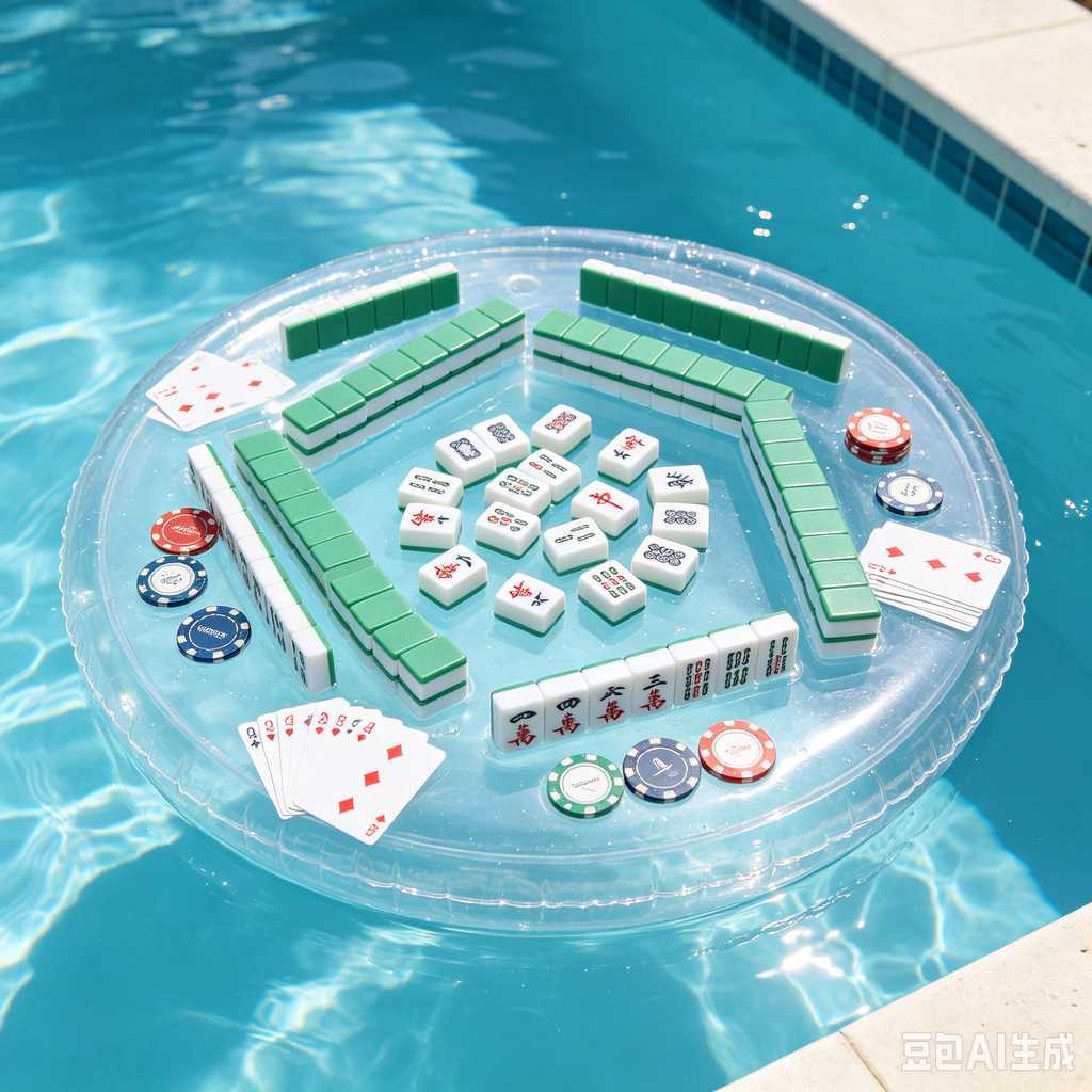deep print mahjong set